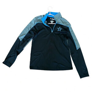 Authentic Dallas Cowboys black/grey quarter zip size S
